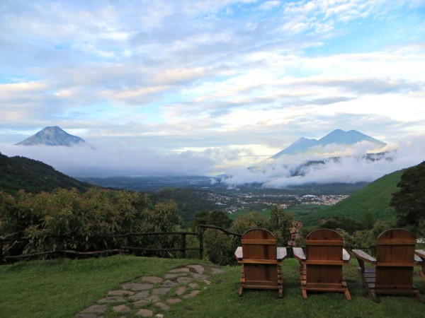 View from the Earth Lodge in Guatemala