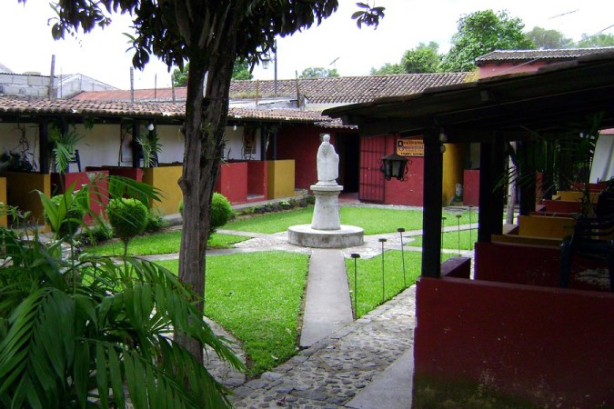 Court Yard of a Spanish School in Guatemala