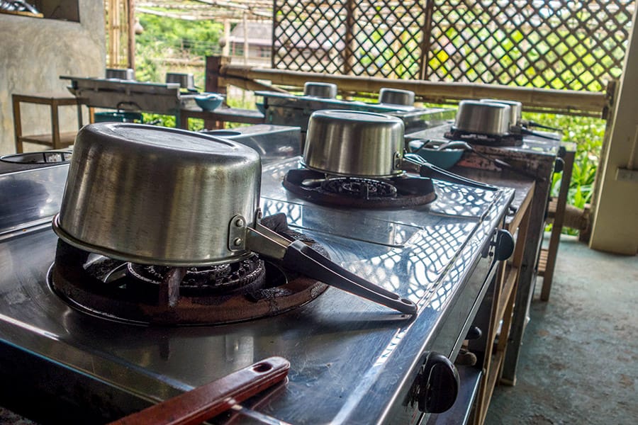 Mama Noi Thai Cookery School: Kitchen