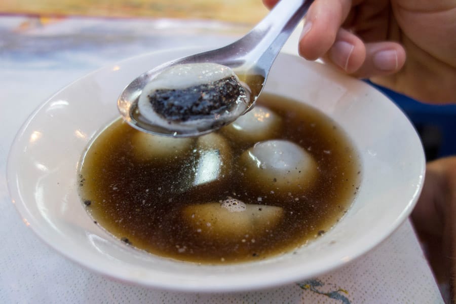 Rice Dumplings in Sweet Ginger Soup (Yang Yuan)