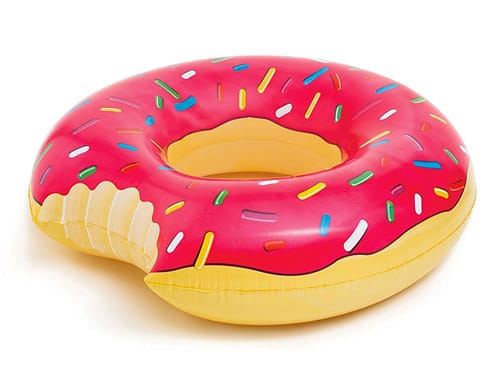 BigMouth Inc Gigantic Donut Pool Float, Strawberry Frosted with Sprinkles