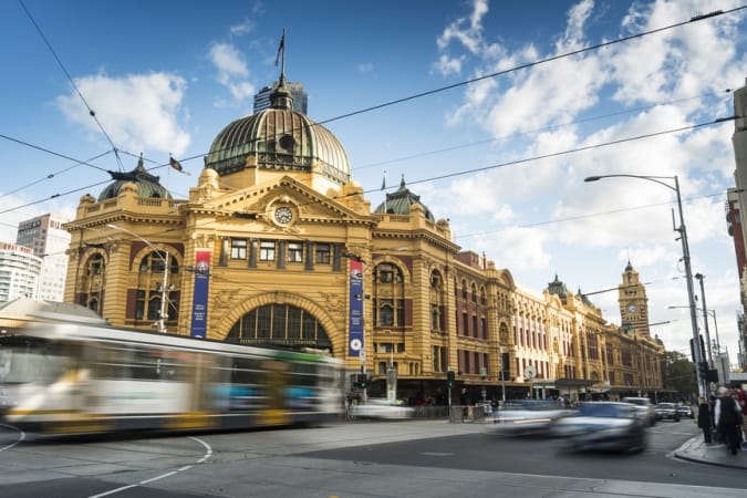 Flinders Street Station in Melbourne, Australia