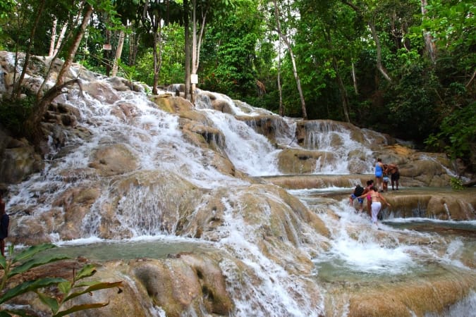 Dunn's River Falls in Ocho Rios, Jamaica