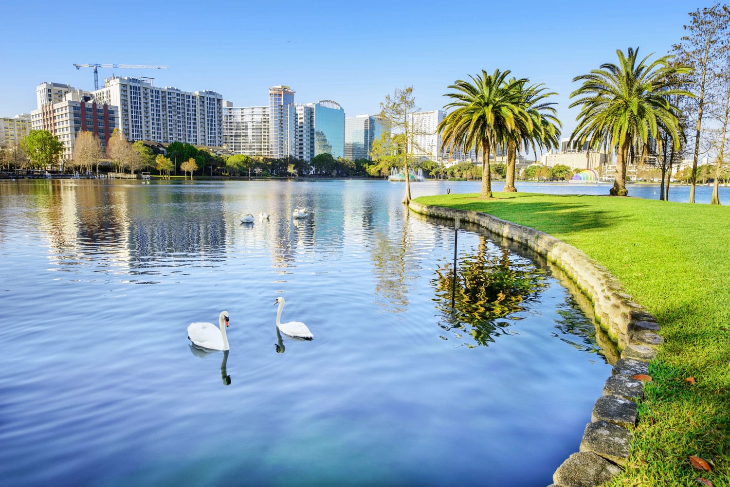 Lake Eola Park in Orlando, Florida
