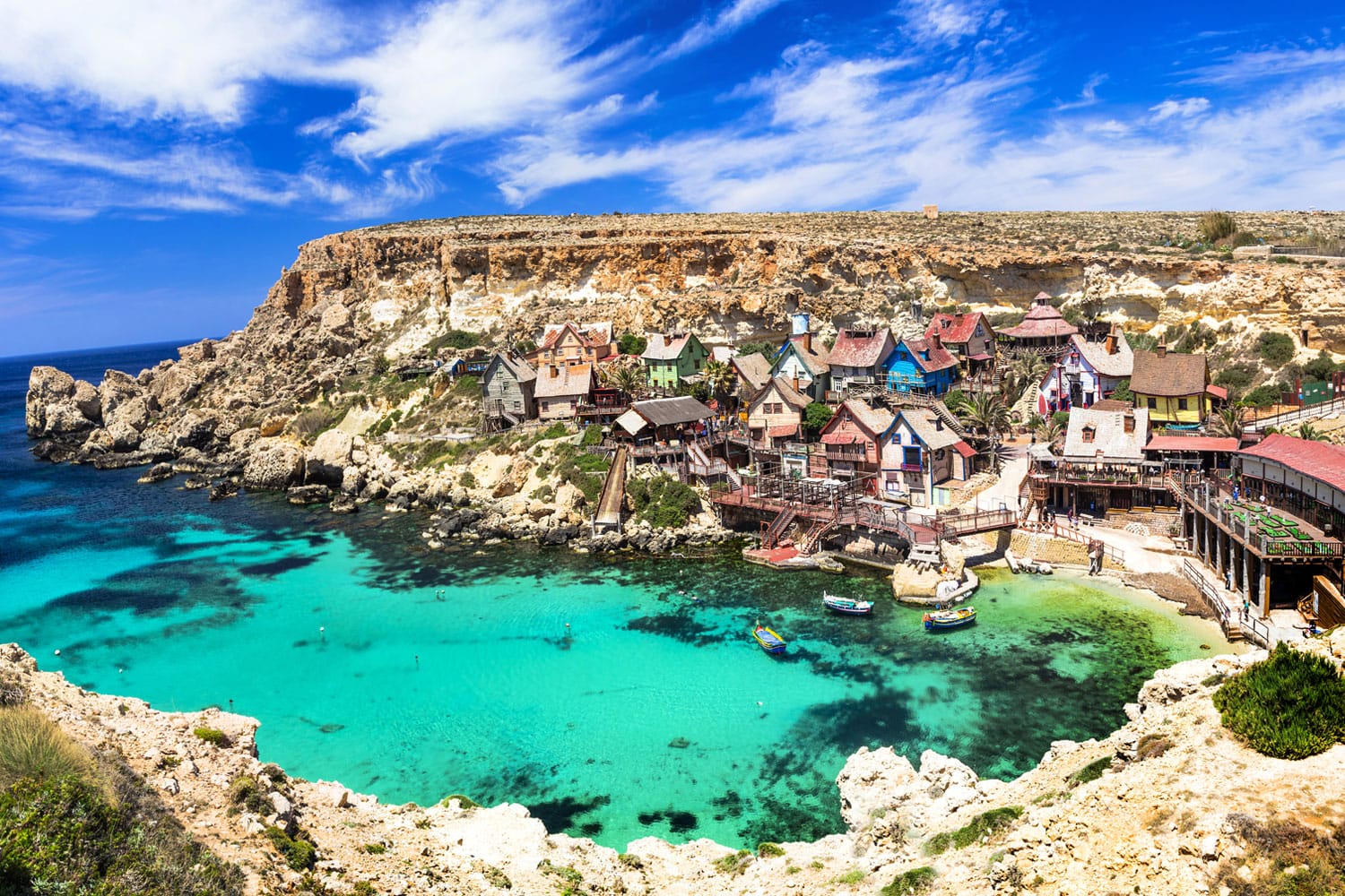 Famous Popeye village in Malta