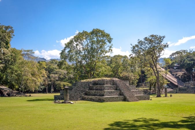 Ancient Mayan ruins in Copan, Honduras