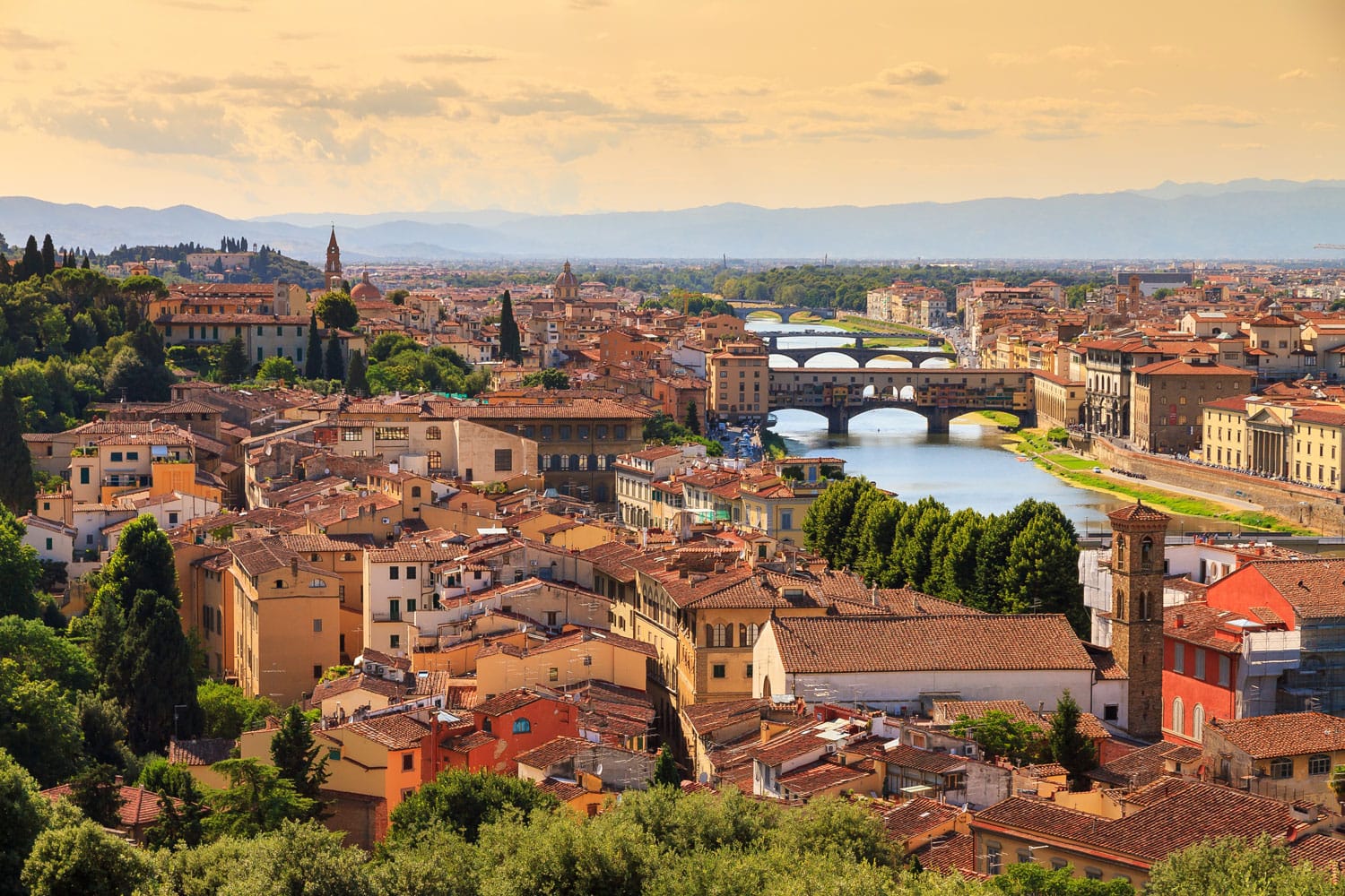Beautiful cityscape skyline of Firenze (Florence), Italy