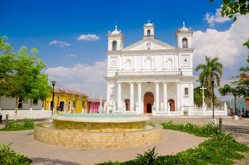 Suchitoto town in El Salvador