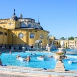 View of the Szechenyi Medicinal Bath in Budapest