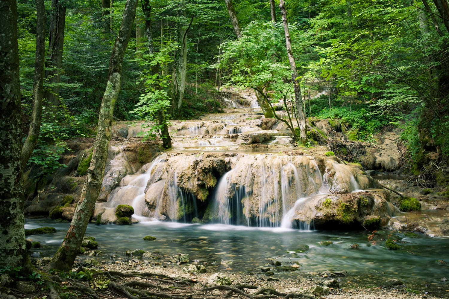 Cheile Nerei Beusnita waterfall in Romania