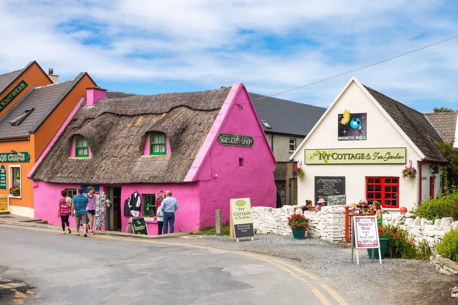Colorful Doolin Village in Ireland