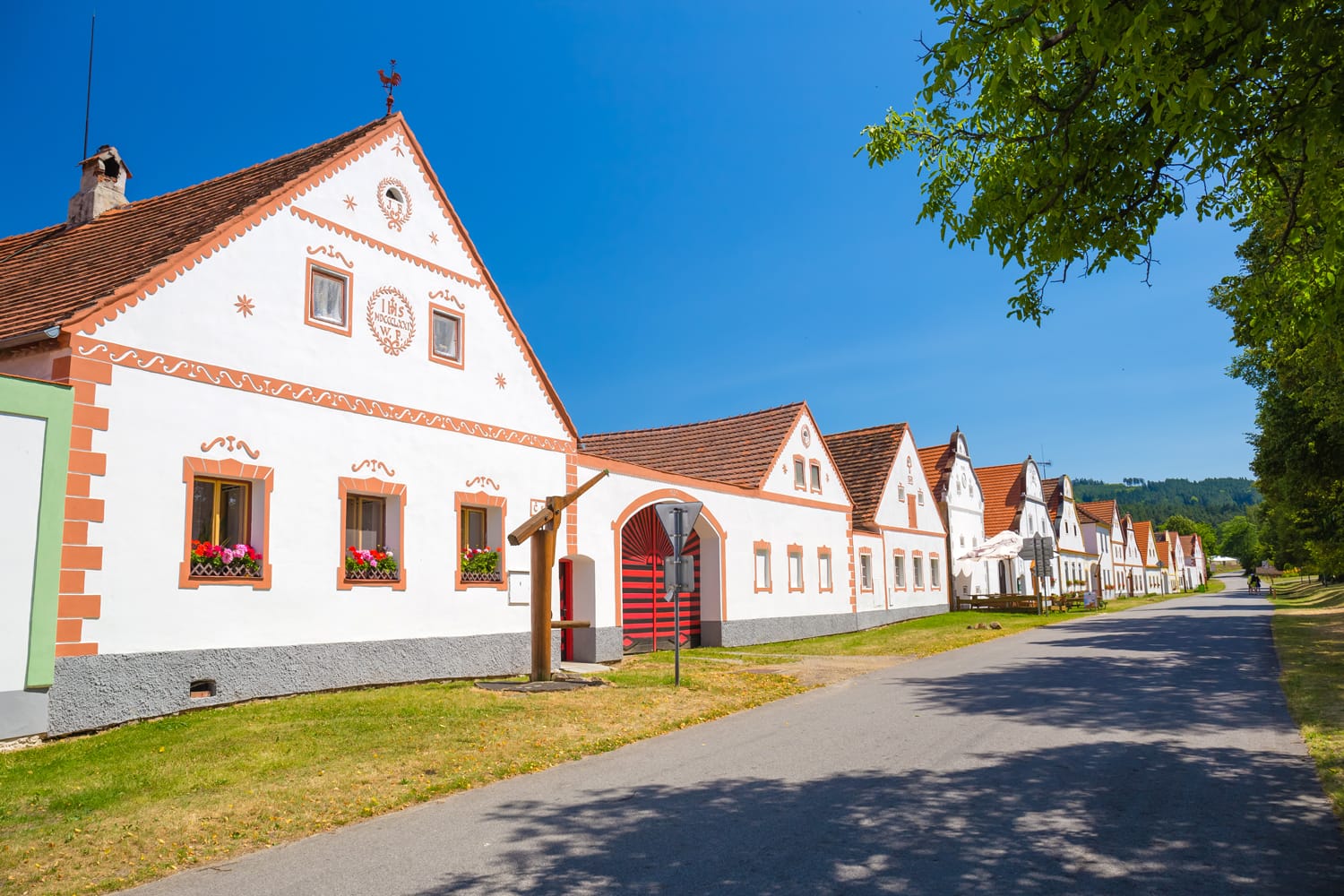 Holasovice, rustic / rural baroque village, Unesco heritage, South Bohemia, Czech Republic