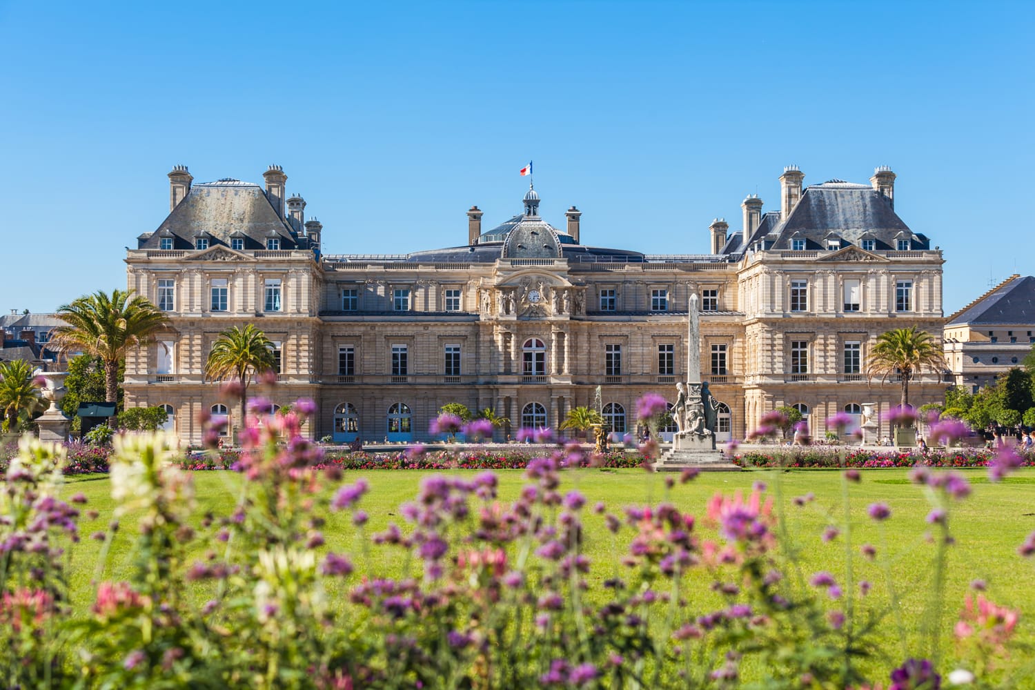 Luxembourg Palace in Jardin du Luxembourg, Paris, France