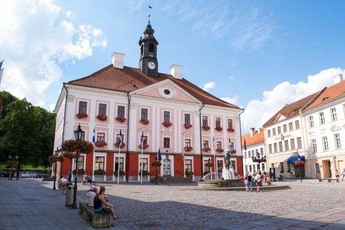 Town Hall in Tartu, Estonia