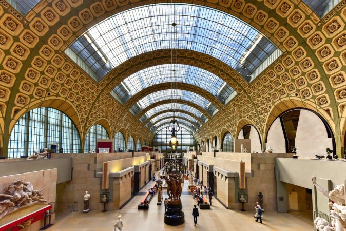 The Musee d'Orsay, a museum in Paris, France.