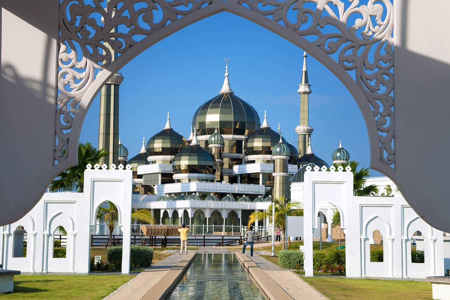 Crystal Mosque or Masjid Kristal in Kuala Terengganu, Terengganu, Malaysia, Asia.