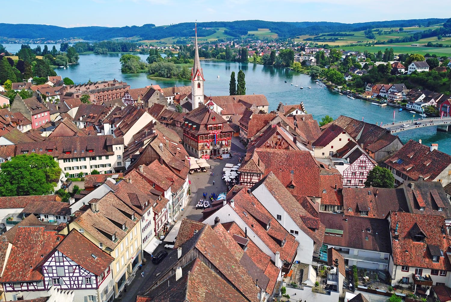 Stein-Am-Rhein medieval city near Shaffhausen, Switzerland