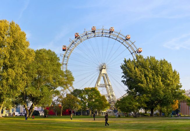 The Giant Ferris Wheel at the viennese Prater, Vienna, Austria