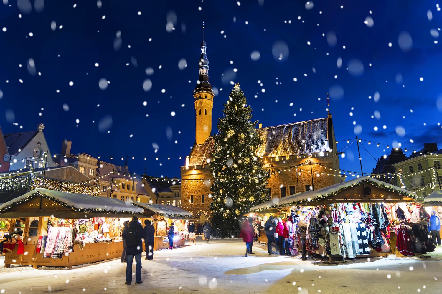 Christmas market in Tallinn, Estonia