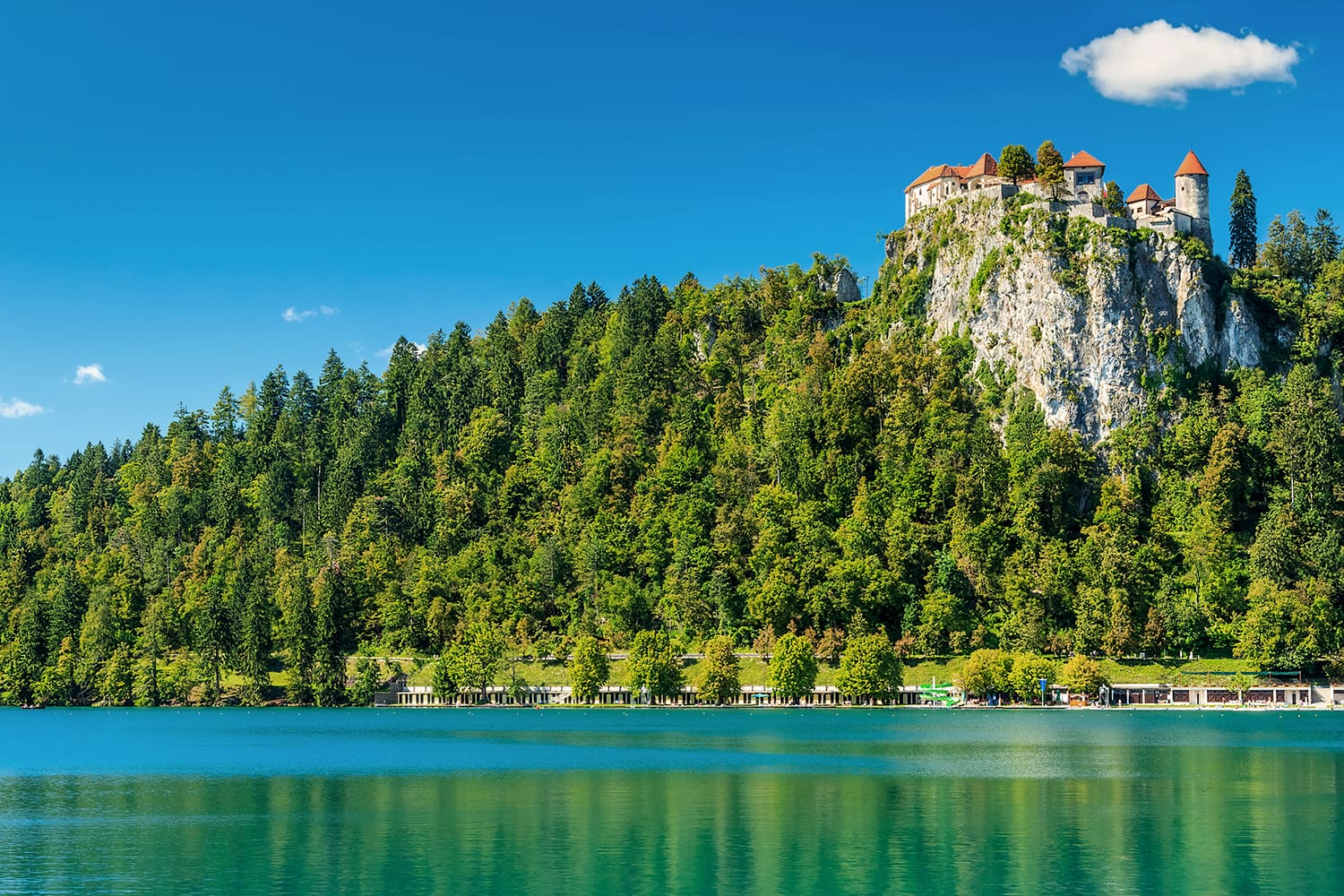 Kastil di Danau Bled, Slovenia