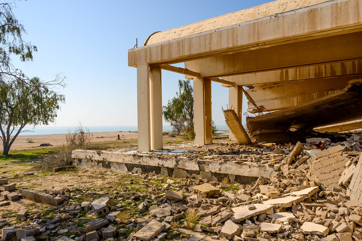 Reruntuhan di Pulau Failaka di Kuwait