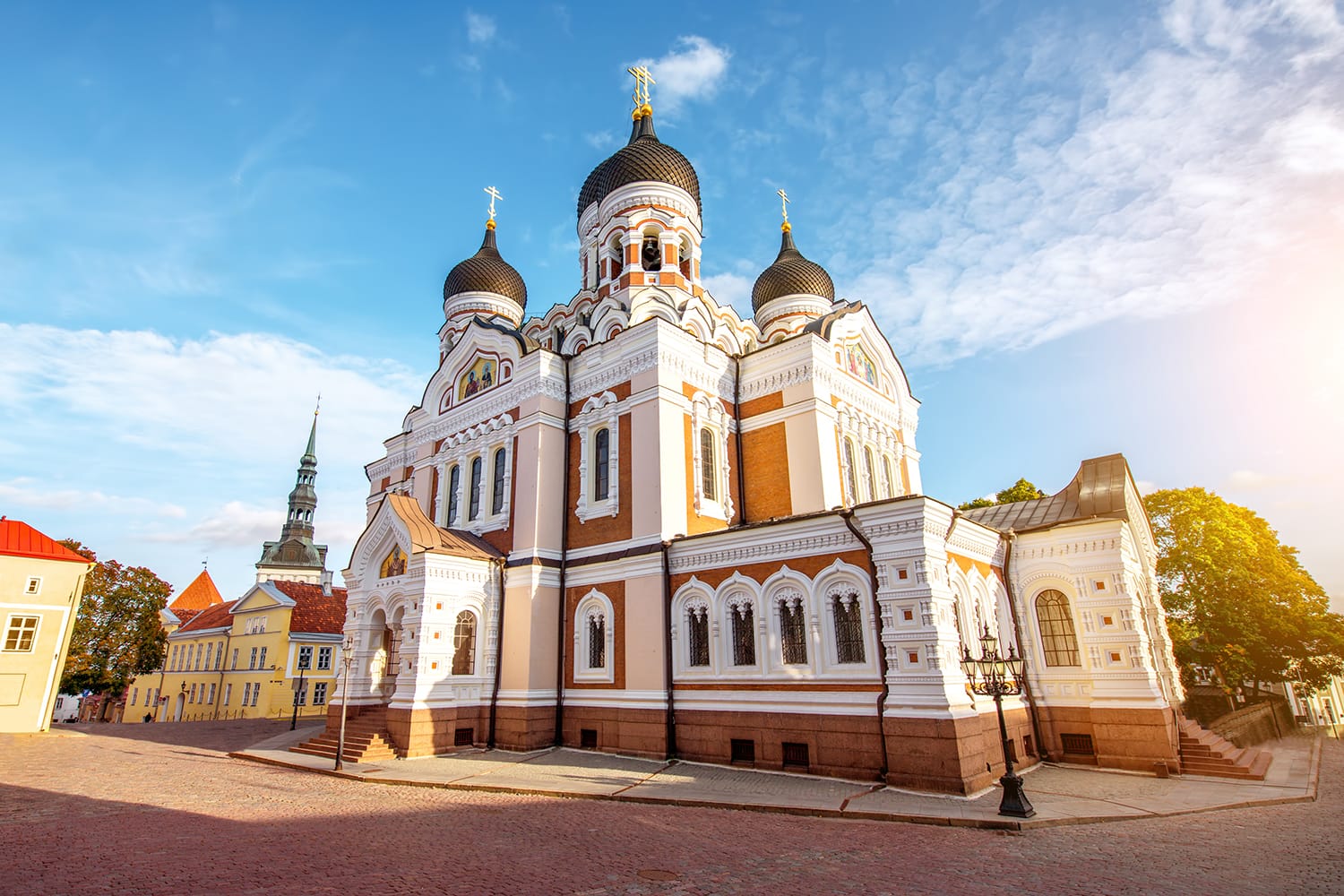 Saint Alexandr Nevsky church in the old town of Tallin, Estonia