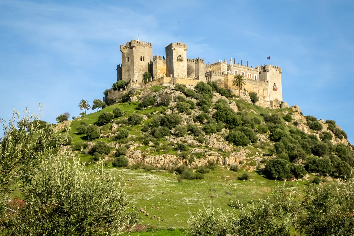 Medieval castle at Almodovar del Rio, Cordoba, Andalusia, Spain