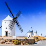 Consuegra, Spain. Windmills of Don Quixote in Toledo province