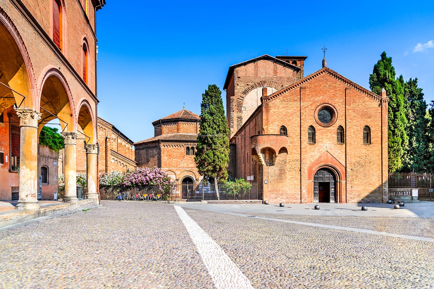 The basilica of Santo Stefano, Holy Jerusalem, known as Seven Churches in Bologna, Italy