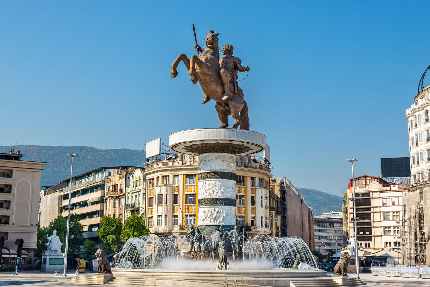 Alexander the Great Monument in Skopje, Macedonia