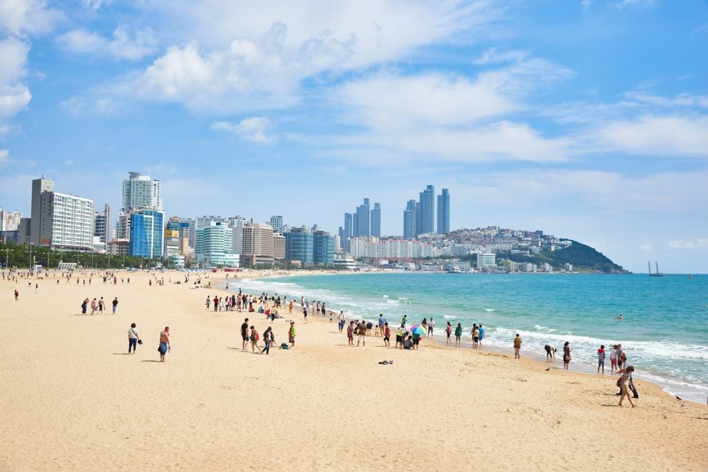 Haeundae beach is Busan's most popular beach because of its easy access from downtown Busan. And It is one of the most famous beaches in South Korea.