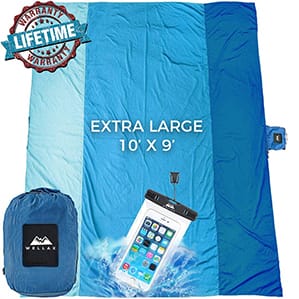 Camping Park Lawn Beach Blanket Extra Large 120X108 Sandproof Beach Mat Travel Hiking Outdoor Lightweight Windproof Waterproof Foldable Sandfree Quick Dry Oversized Picnic Mat for Beach