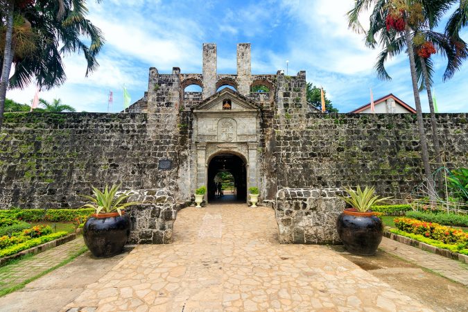 Fort San Pedro, built by the Spanish colonists, is a popular landmark of Cebu city, Philippines