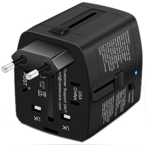 ElecLead 2000W Step Down Travel Voltage Converter/Adapter Combo 
