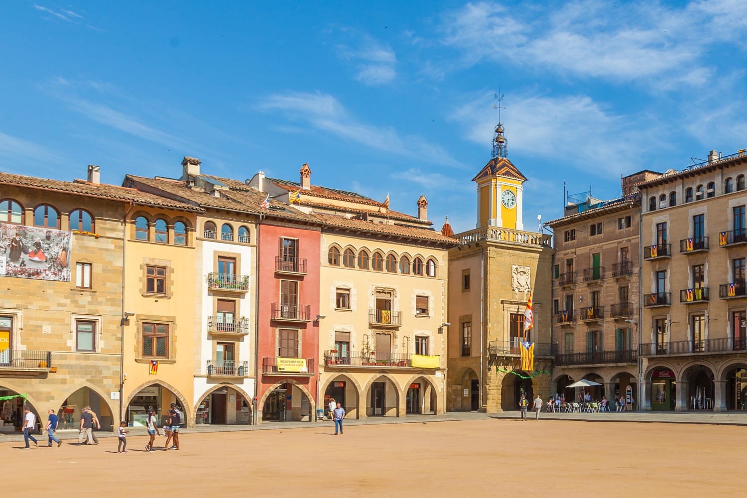 Main square of Vic in Spain