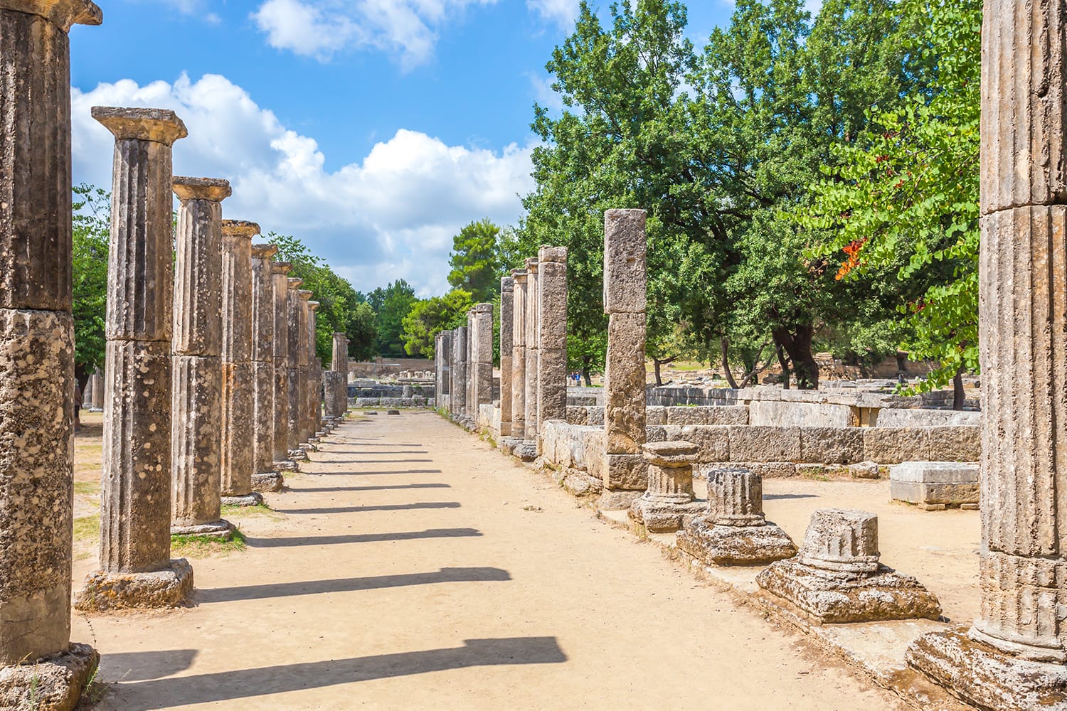 Ruins in Ancient Olympia, Elis, Greece