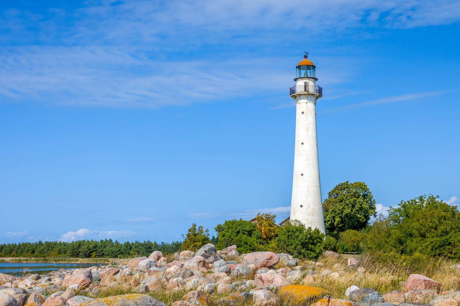Kihnu island lighthouse in Estonia