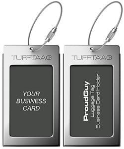 TUFFTAAG Luggage Tags / Business Card Holder