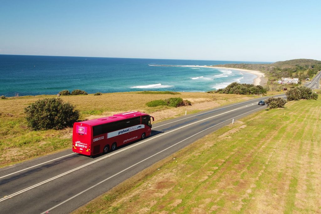 Greyhound bus driving in Australia