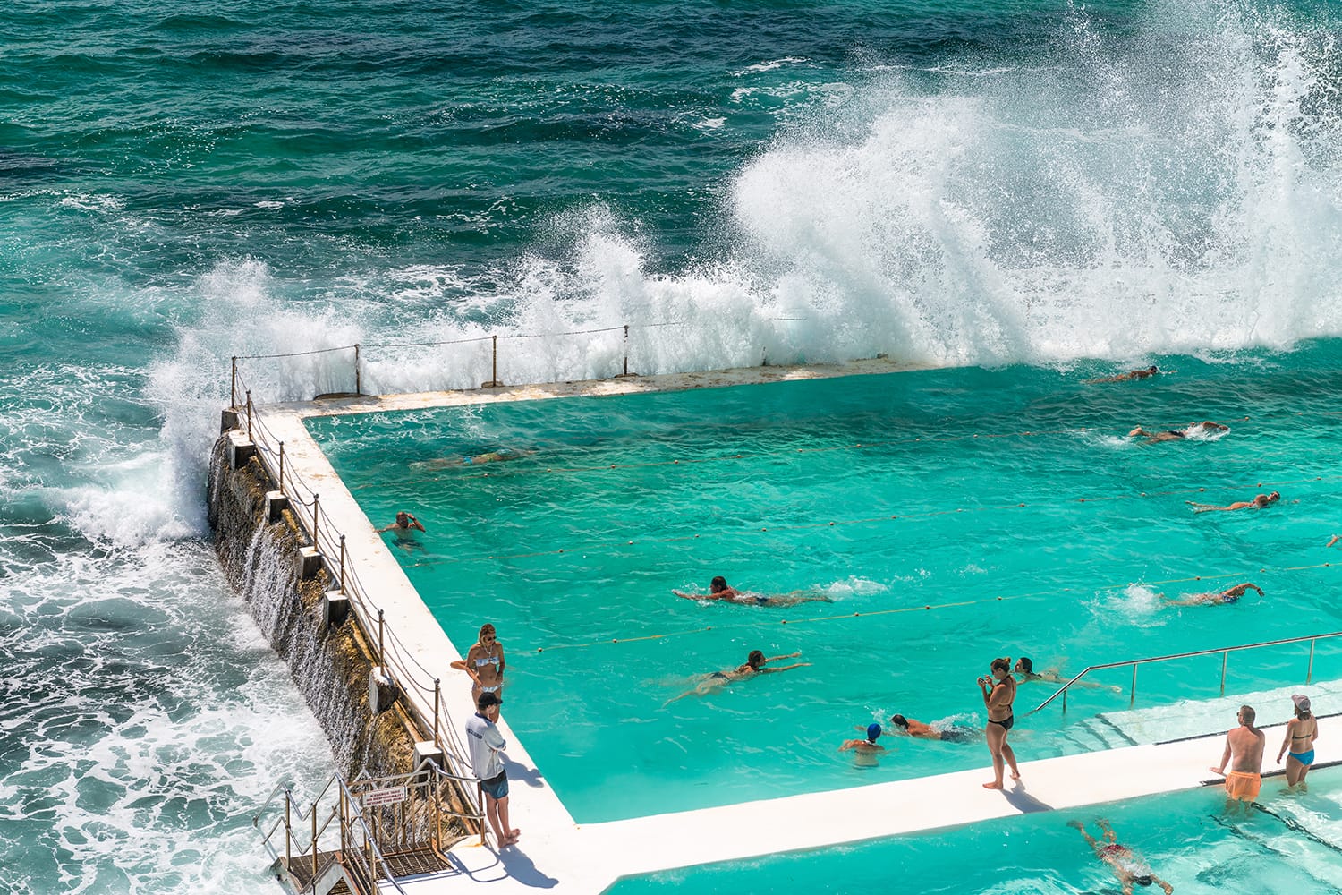 Wave pool on Bondi Beach in Sydney, Australia