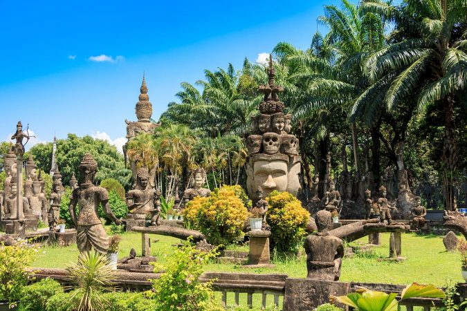 Buddha Park in Vientiane, Laos.