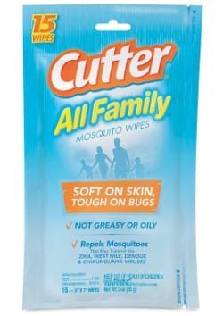 Cutter Family Mosquito Wipes