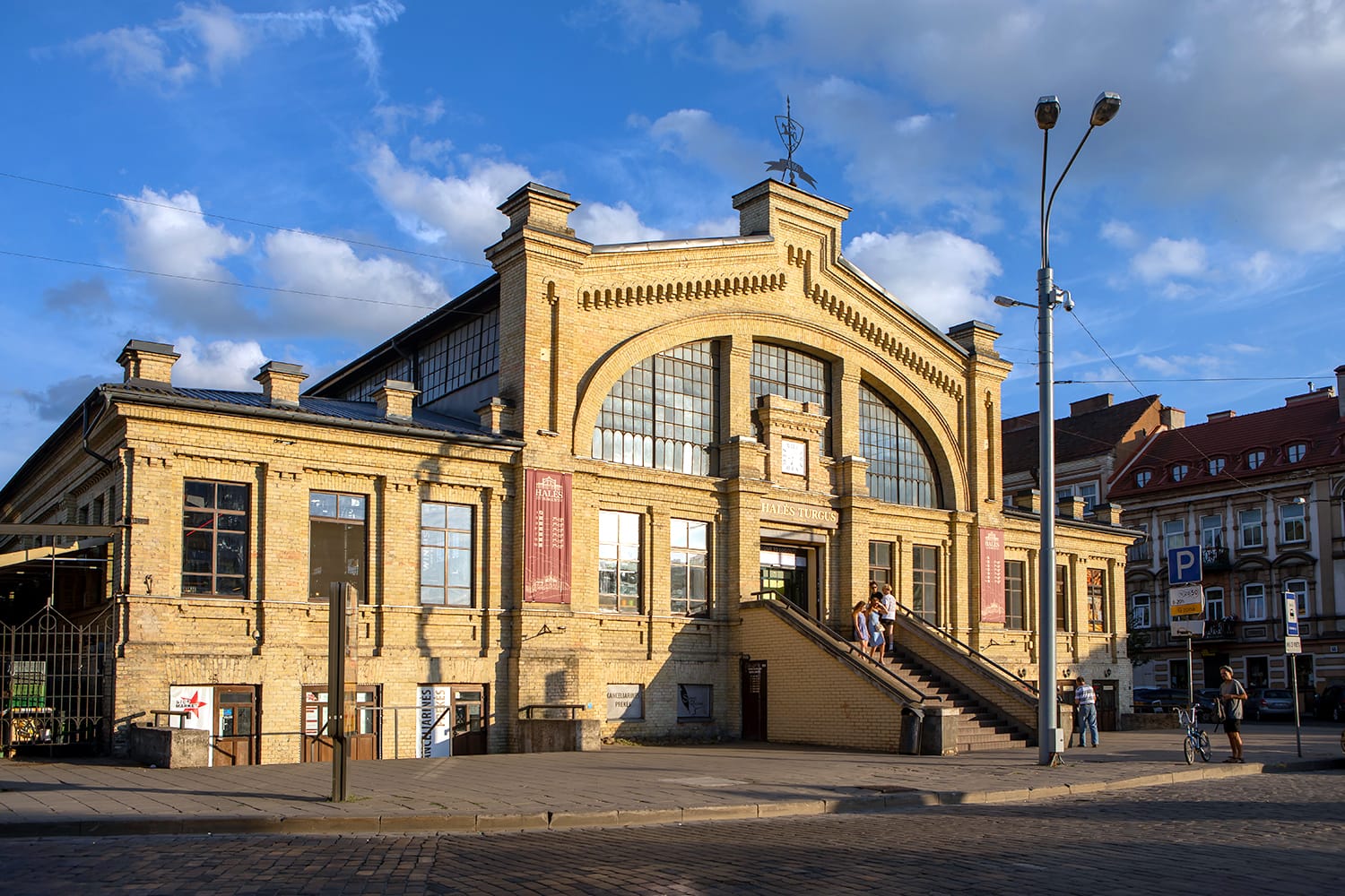 Hales market, one of the largest and oldest markets in Vilnius, Lithuania