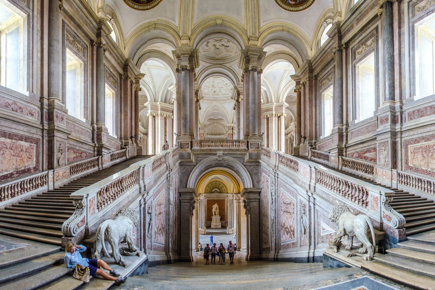Interior of Palazzo Reale in Caserta, Italy