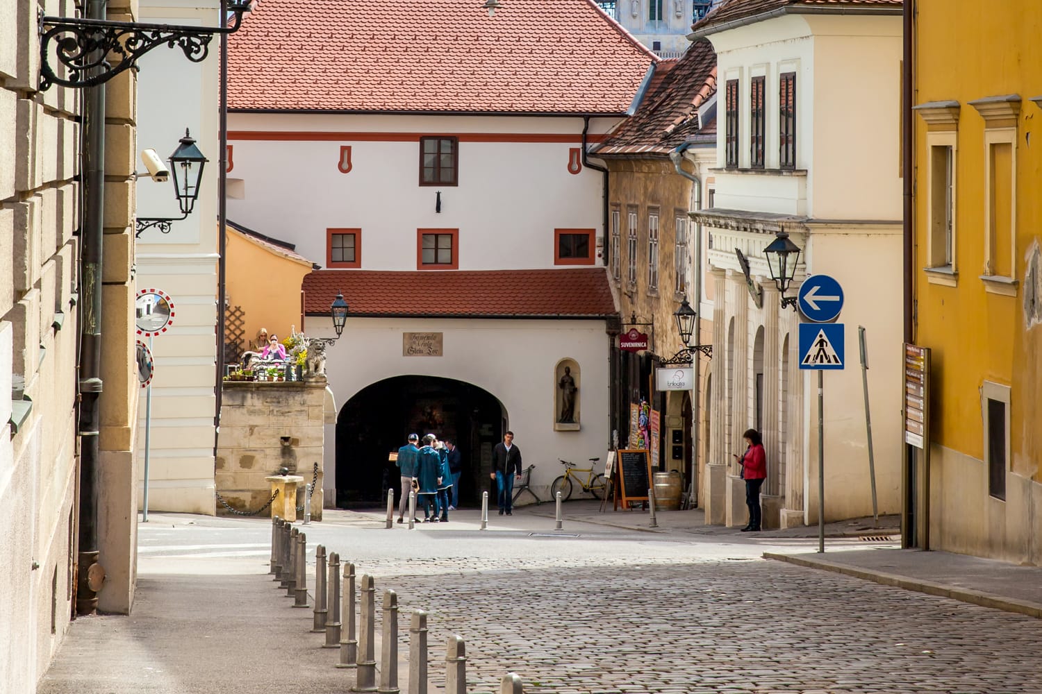 Stone gate in Zagreb, Croatia
