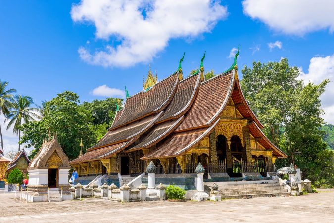Old Buddhist Temple of Wat Xieng Thong in Luang Prabang, Laos, Southeast Asia