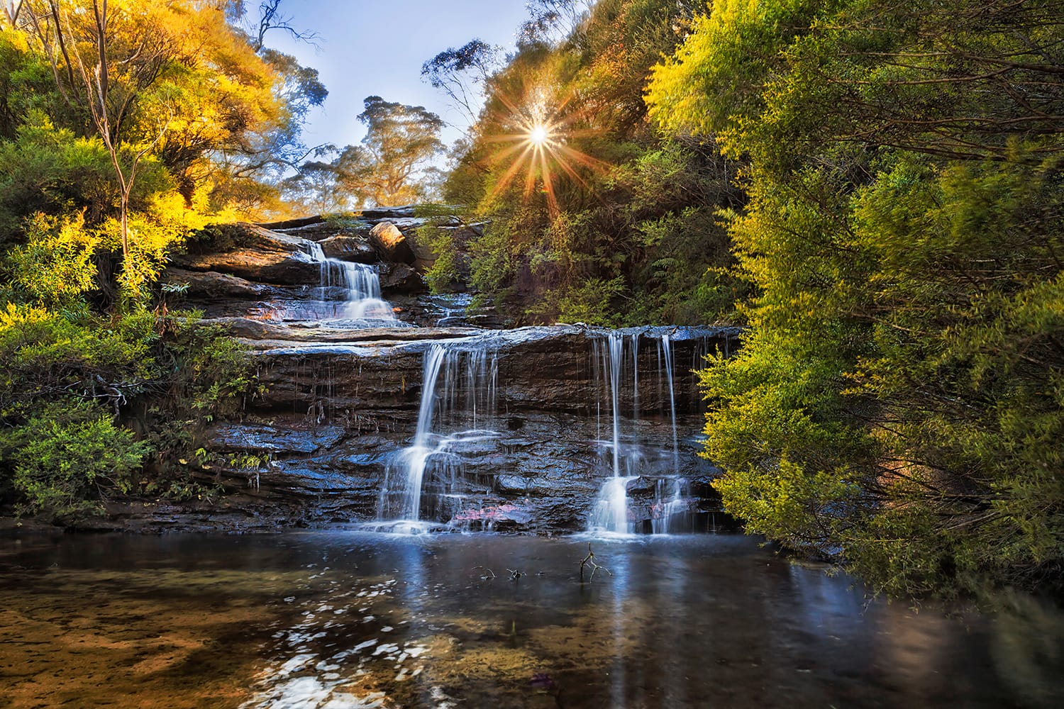 Wentworth falls in Blue Mountains NP, Australia
