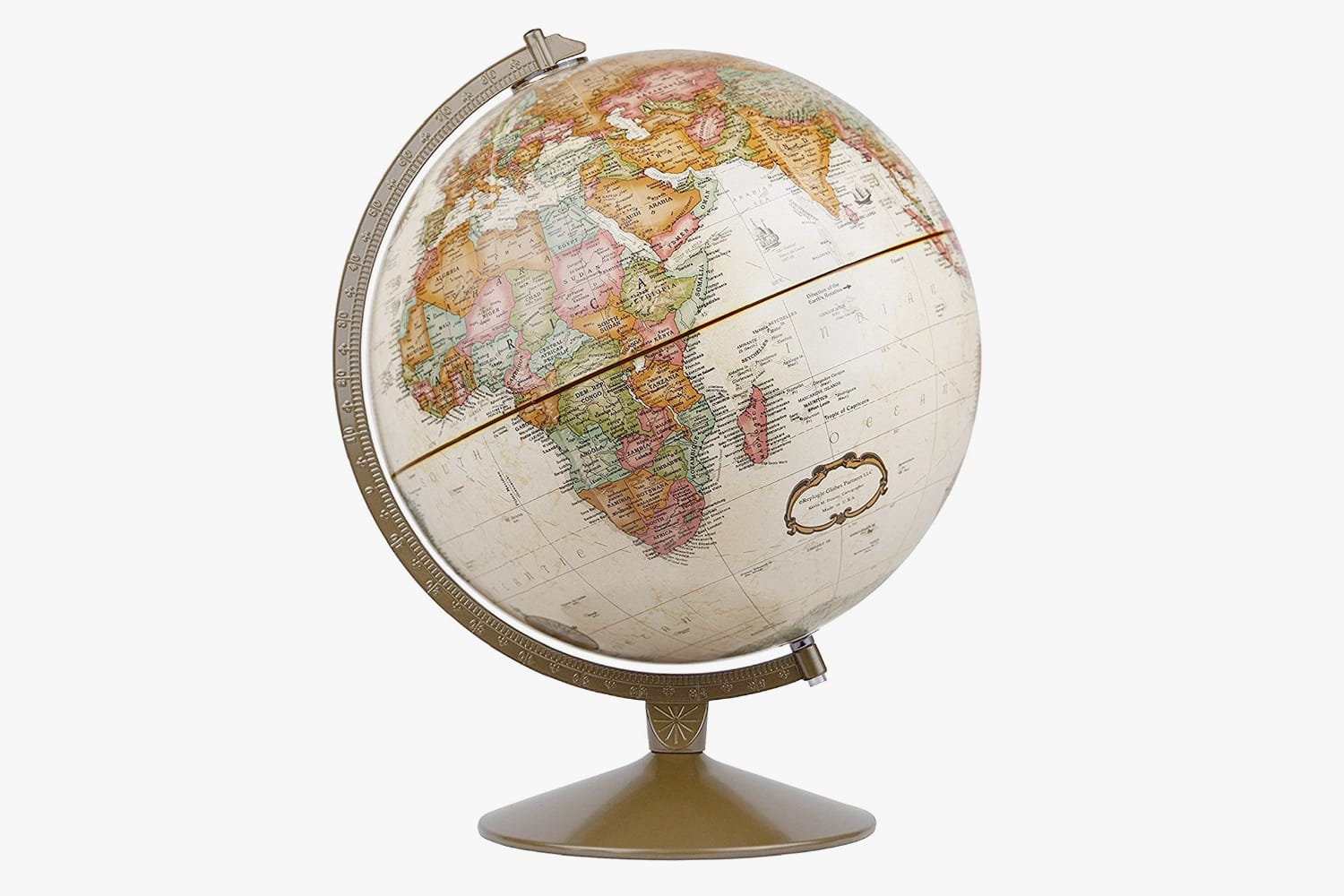 Antique Ocean Desk Globe