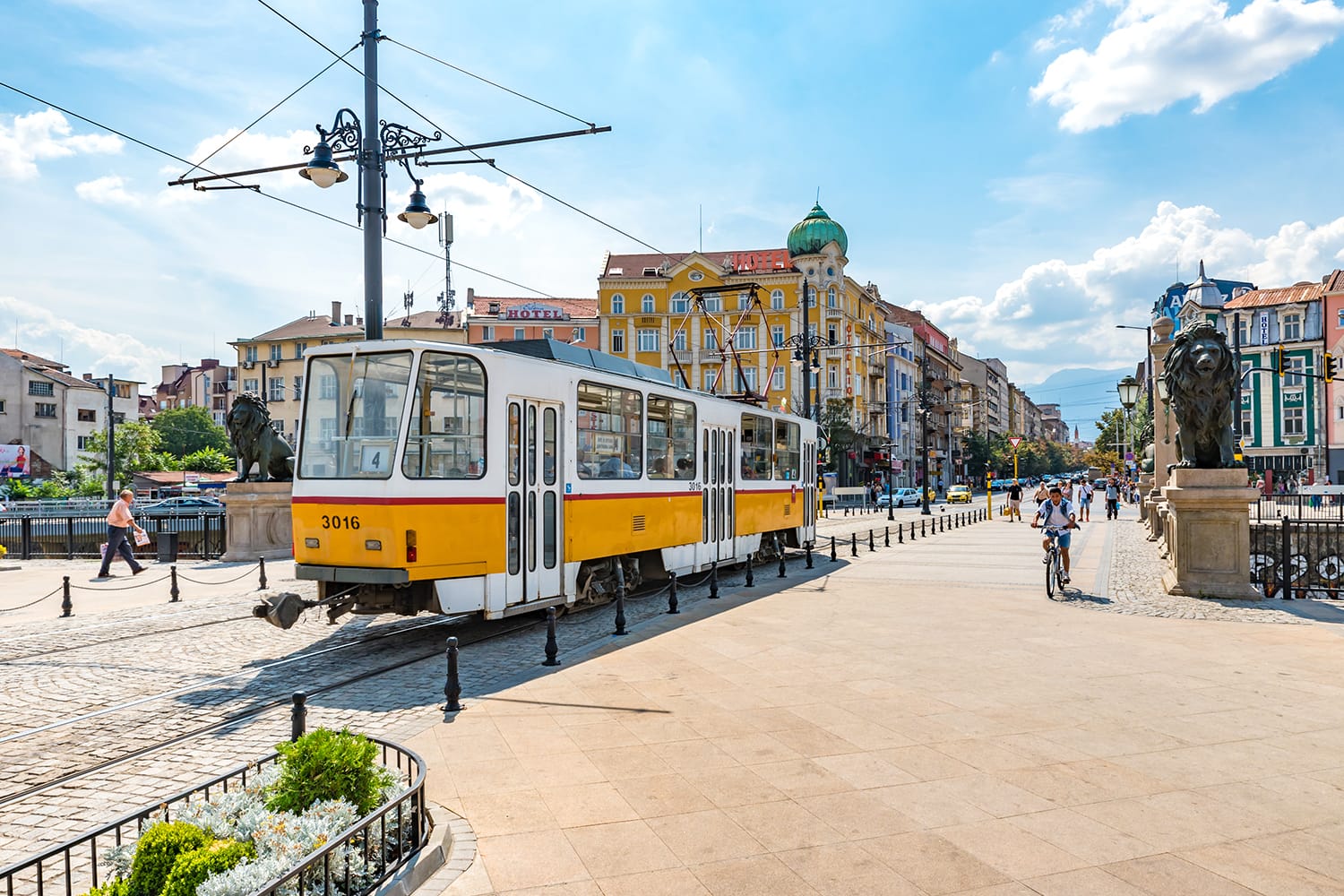 Sofia tramway network in Sofia, Bulgaria