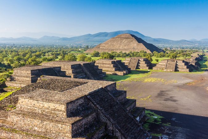 The Sun Pyramid of Teotihuacan, near Mexico City in Mexico